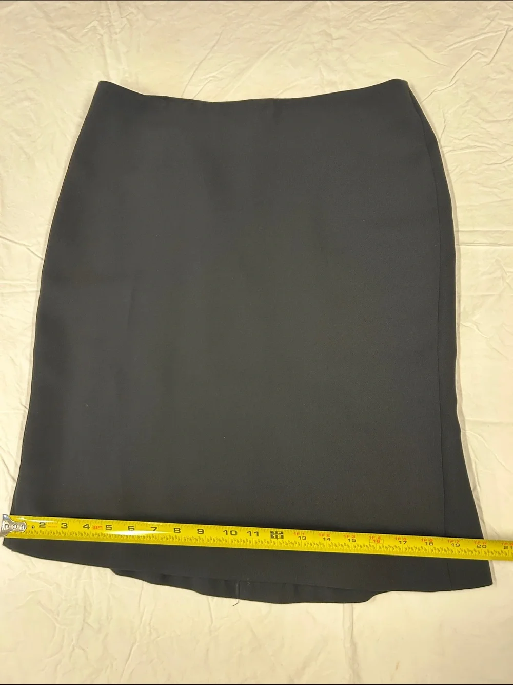 Talbots Black A-Line Midi Skirt Lined Office Career Sz 6